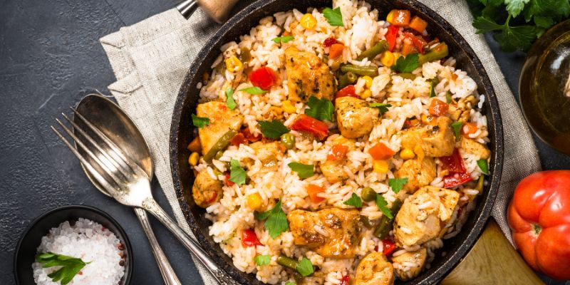 Riz sauté aux légumes