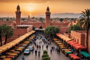paysage de marrakech