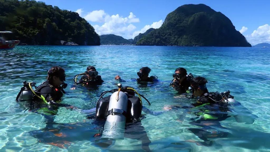 Plongée à coron
