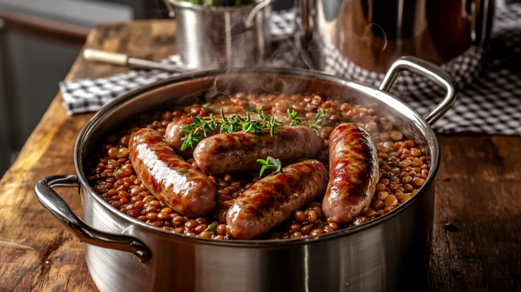saucisse lentille grand-mère