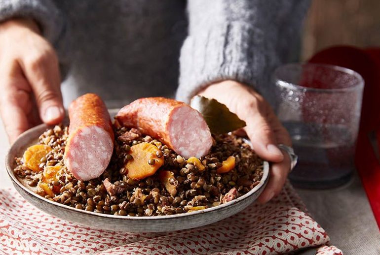 saucisse lentille grand-mère